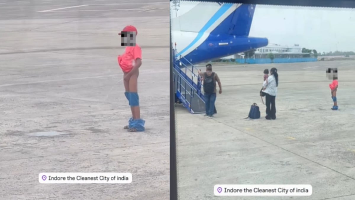 'Parents Need To Be Blamed': Child Seen Urinating On Indore Airport Tarmac; Internet Sparks Debate On Civic Sense
