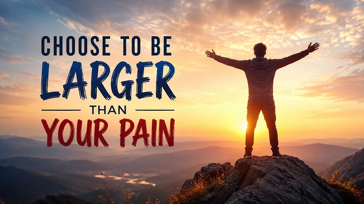 Choose To Be Larger Than Your Pain