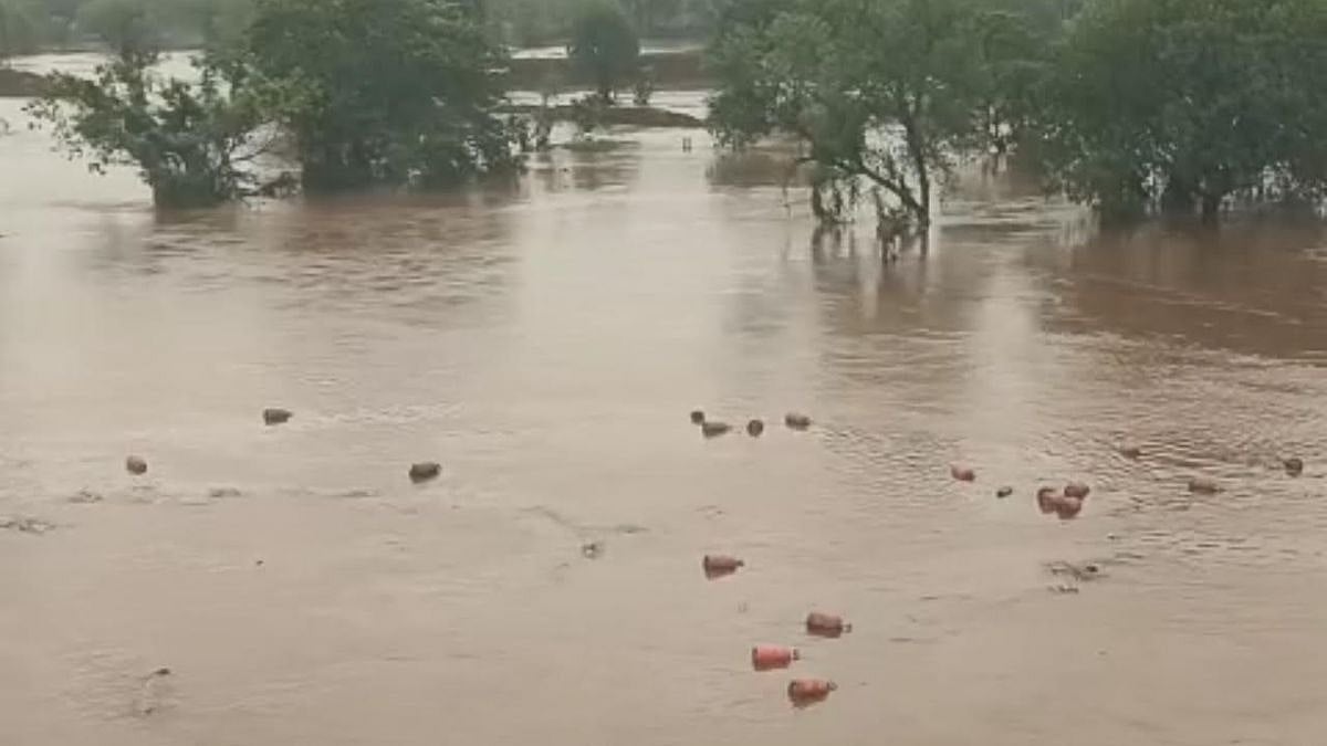 Heavy Rains Wash Away 3,000 LPG Cylinders From HPCL Bottling Plant In Raigad