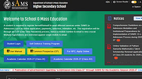 SAMS Odisha releases first merit list 2026 for Class 11 admissions at official portal