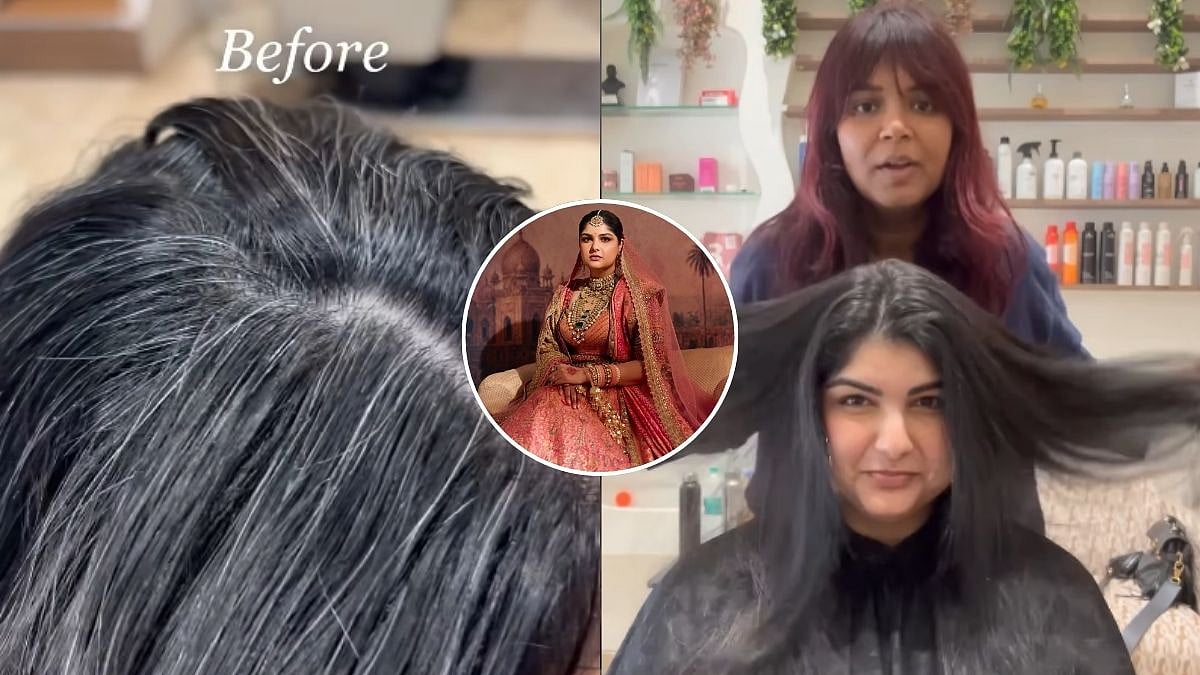 Anshula Kapoor Covers Grey Hair On Wedding Day Without Actually Colouring It Black: Watch Her Hack