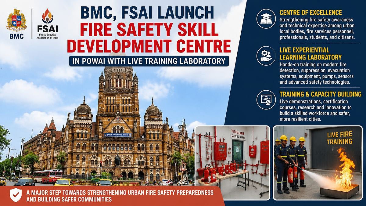 Mumbai: BMC, FSAI Launch Fire Safety Skill Development Centre In Powai With Live Training Laboratory