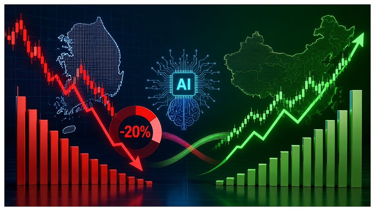 South Korea's KOSPI Slips 20% From Record High, AI-Driven Investor Shift Lifts Chinese Technology Stocks