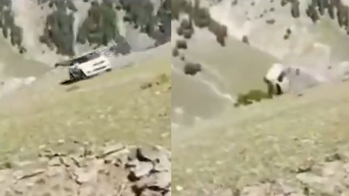 'Very Scary': Tourists Watch Helplessly As Parked Car Rolls Into Gorge In Jammu And Kashmir's Gurez Valley