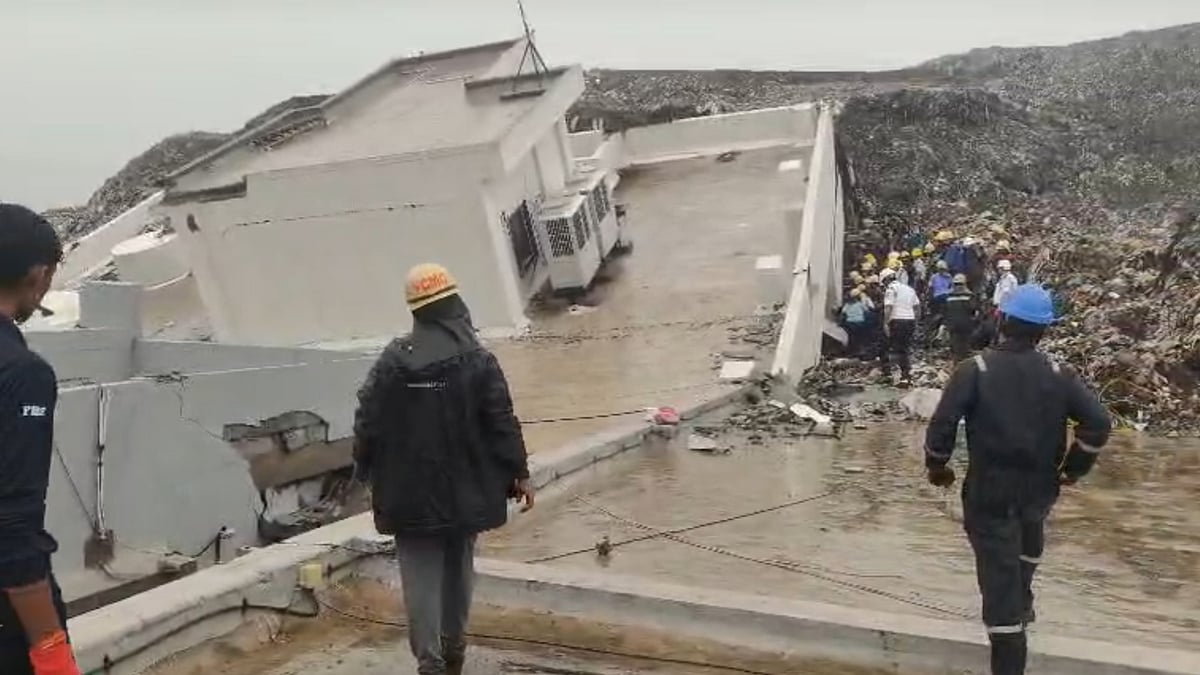 PCMC Waste-To-Energy Building Collapse: Rescue Operation Underway In Moshi As Voices Heard From Beneath Debris | WATCH VIDEOS