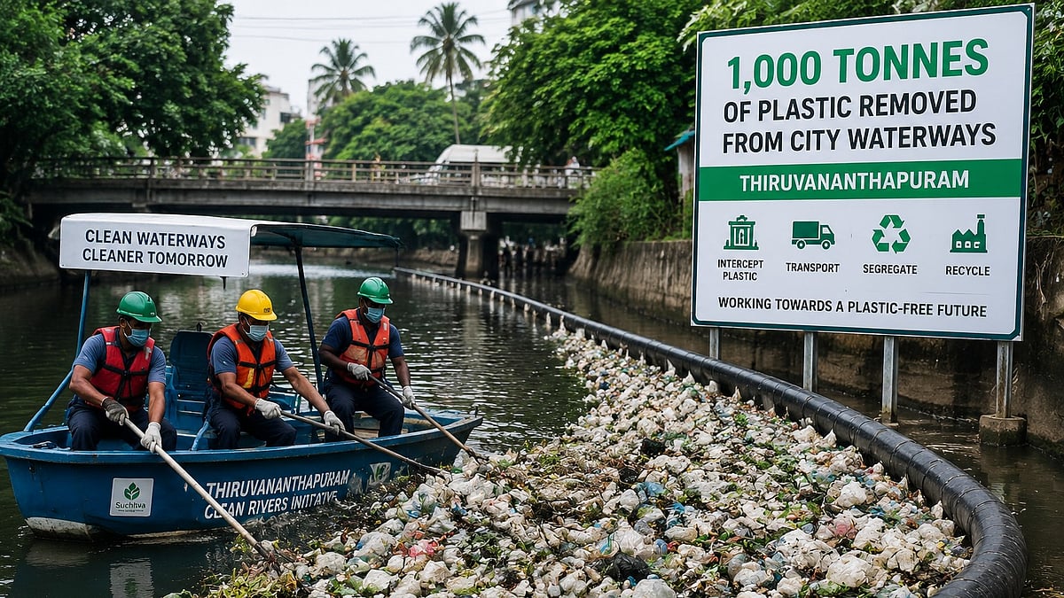 TrashBoom Technology Helps Thiruvananthapuram Intercept 1,000 Tonnes Of Plastic