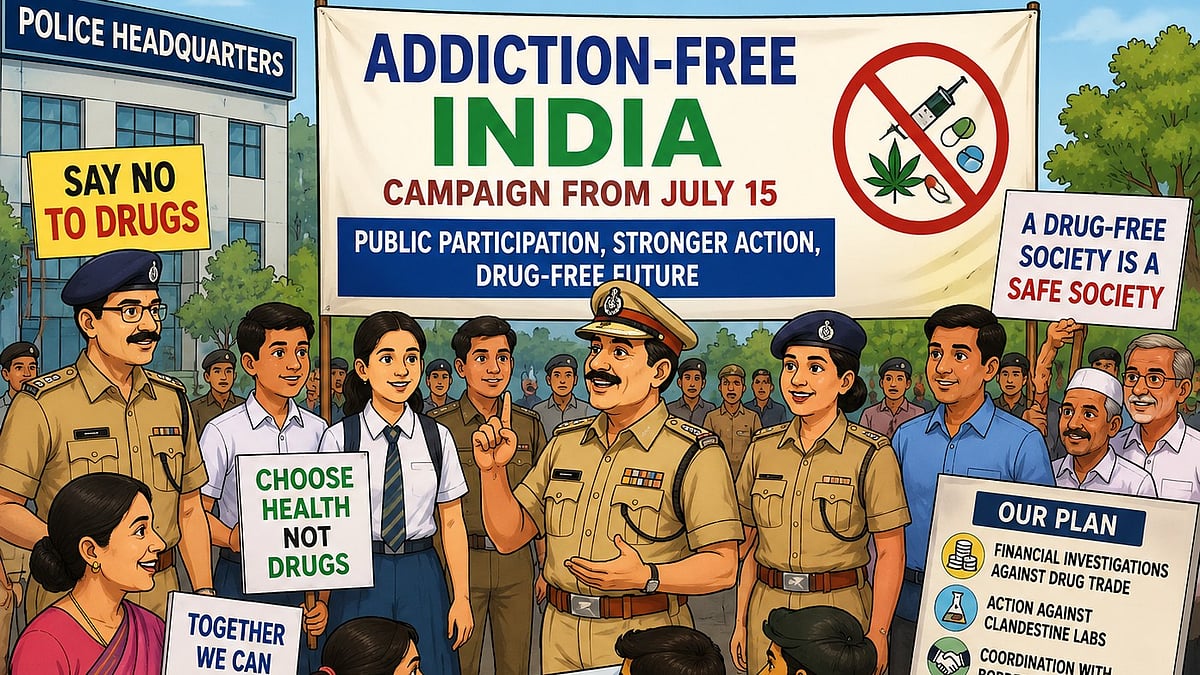 Addiction-Free India: Police Headquarters Prepares Three-Year Roadmap