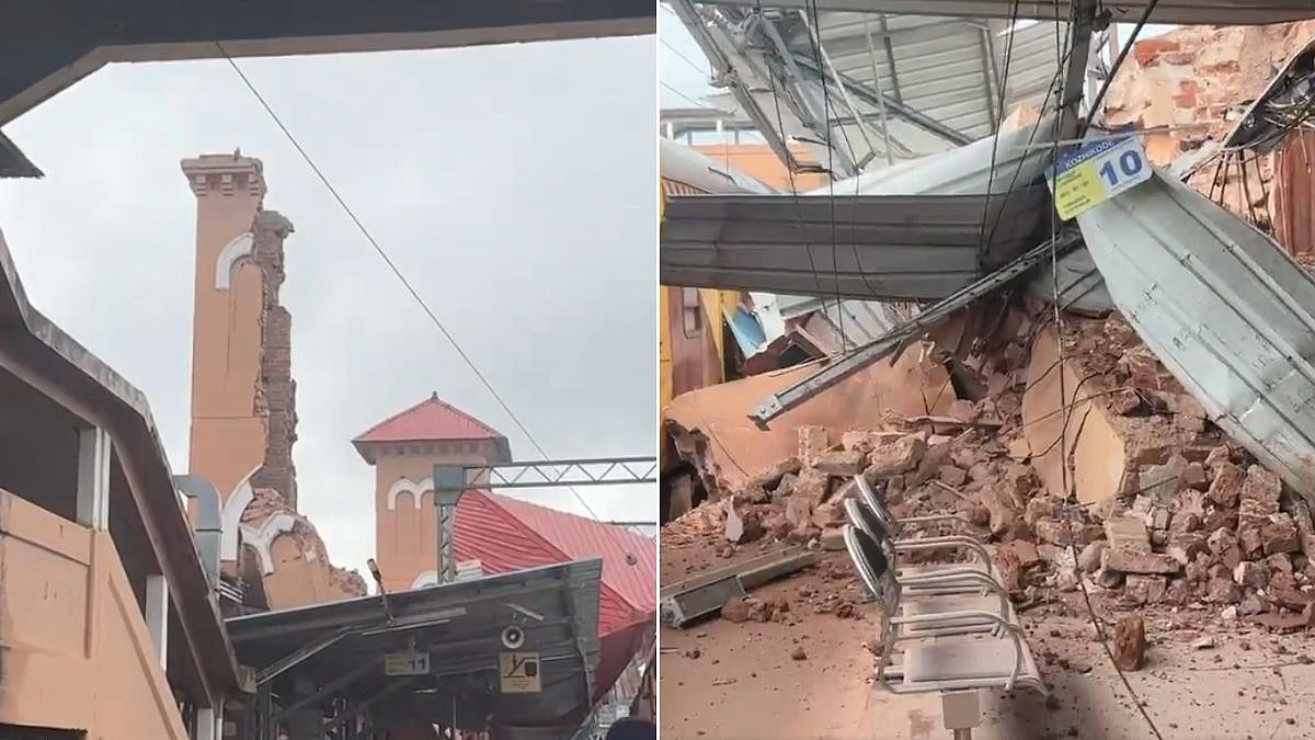Century-Old Clocktower Collapses At Kozhikode Railway Station, Major Tragedy Averted; Safety Audit Demanded | Video