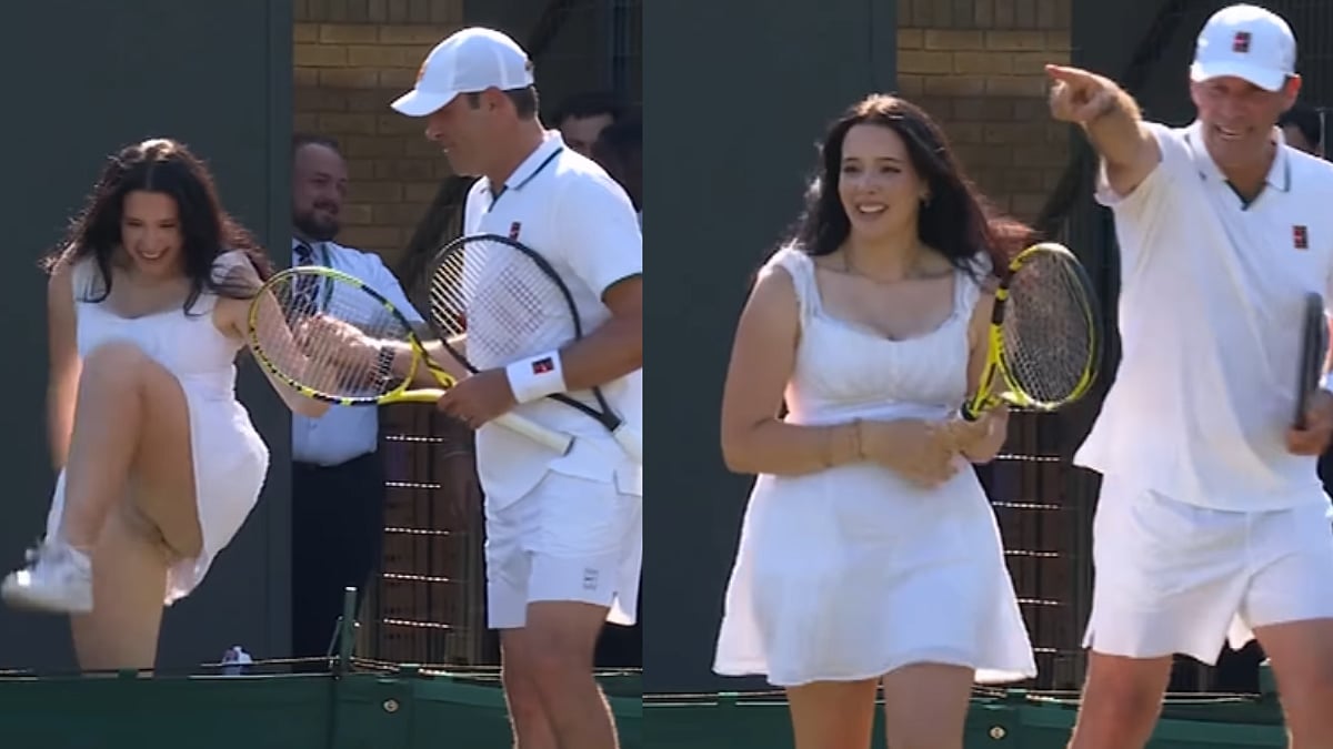 Lucky Fan Girl Wins Point During Wimbledon 2026 Exhibition, Wild Celebration Goes Viral | Video