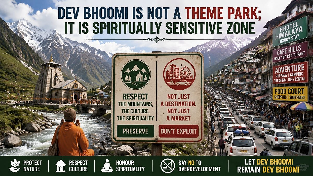 Dev Bhoomi Is Not A Theme Park; It Is Spiritually Sensitive Zone
