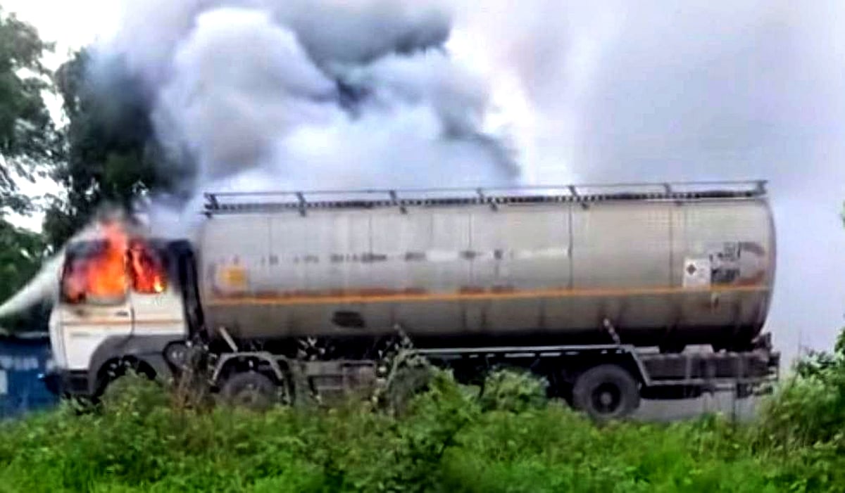 Ethanol Tanker Catches Fire; Major Mishap Averted In Bhopal