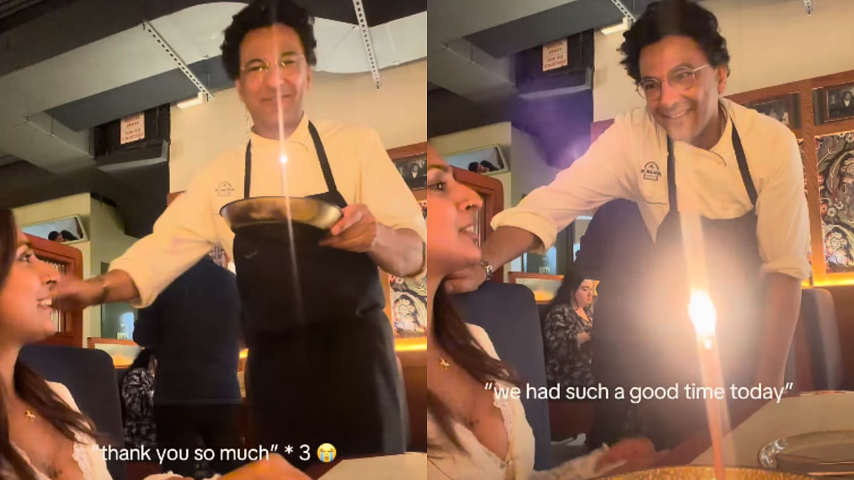 WATCH: Chef Vikas Khanna Surprises CA-Qualified Customer At His NYC Restaurant With Specially Curated Dessert; Heartwarming Video Goes Viral