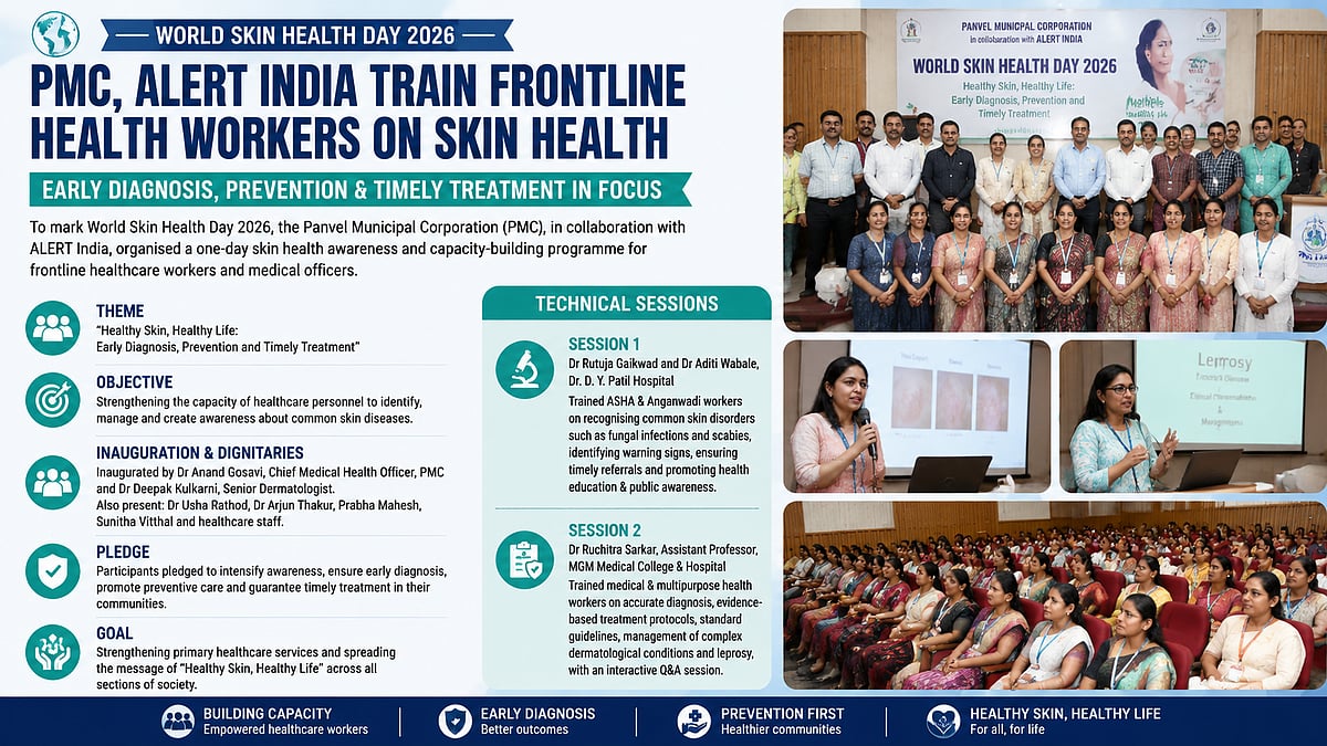 PMC, ALERT India Hold Skin Health Awareness Programme For Frontline Healthcare Workers