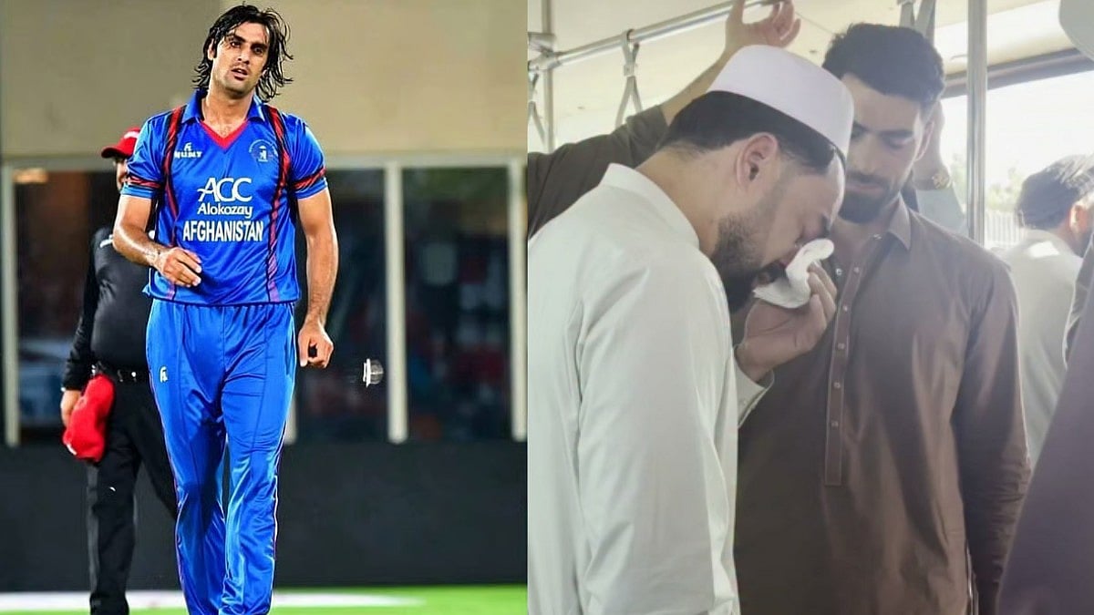Rashid Khan & Other Players Break Down In Tears As Afghanistan Bids Emotional Farewell To Shapoor Zadran | Video