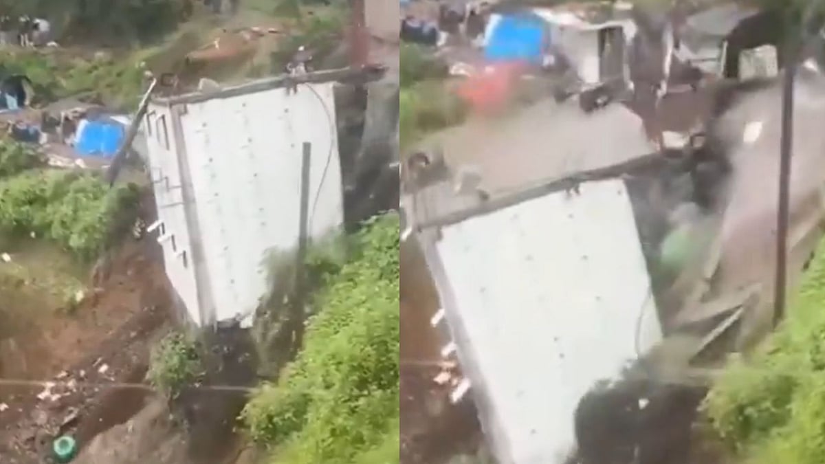 Uttarakhand Rains: Hotel, House Collapse Near Surkanda Devi After Landslide In Tehri, No Casualties - VIDEO