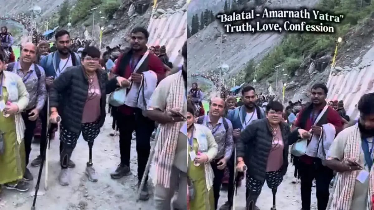 Woman With Prosthetic Leg Inspires Thousands After Completing Challenging Baltal Trek During Amarnath Yatra 2026 - VIDEO 