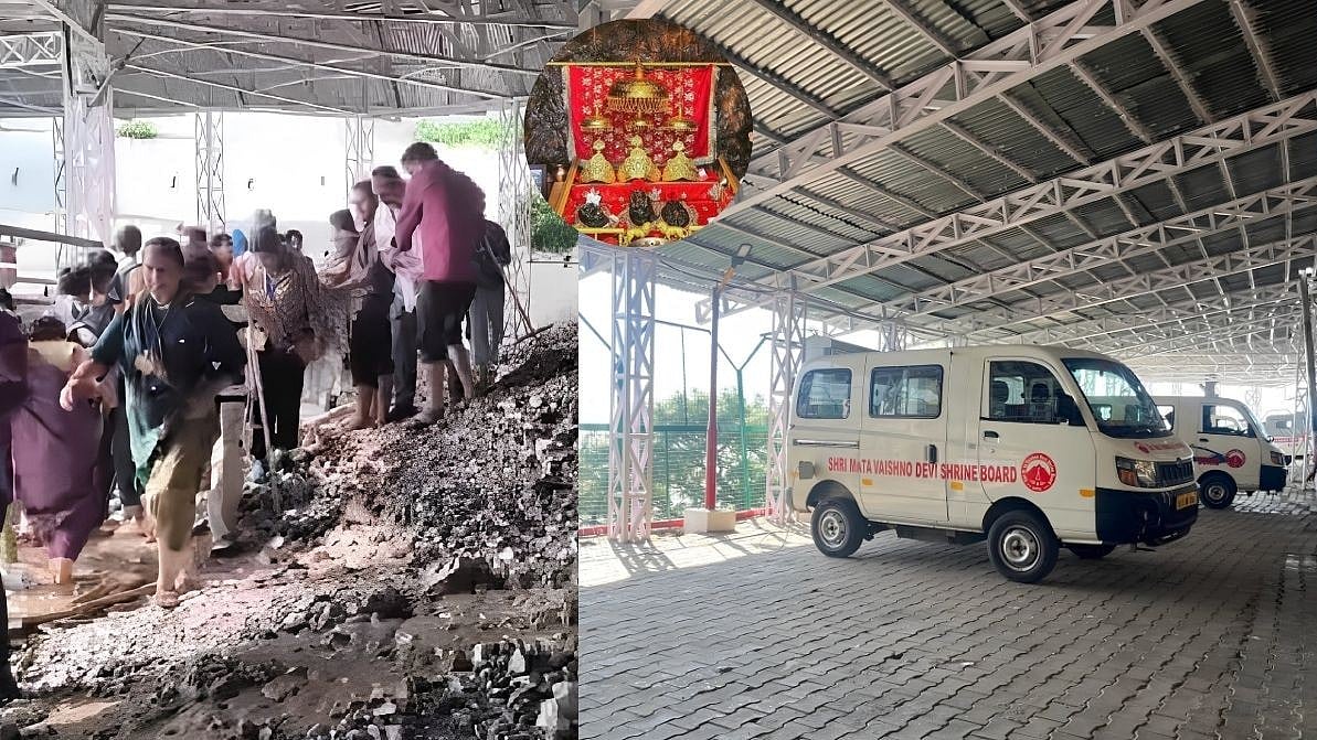 J&K Monsoon Mayhem: Landslide Hits Vaishno Devi Track After Heavy Rains, Battery Car Service Suspended Temporarily