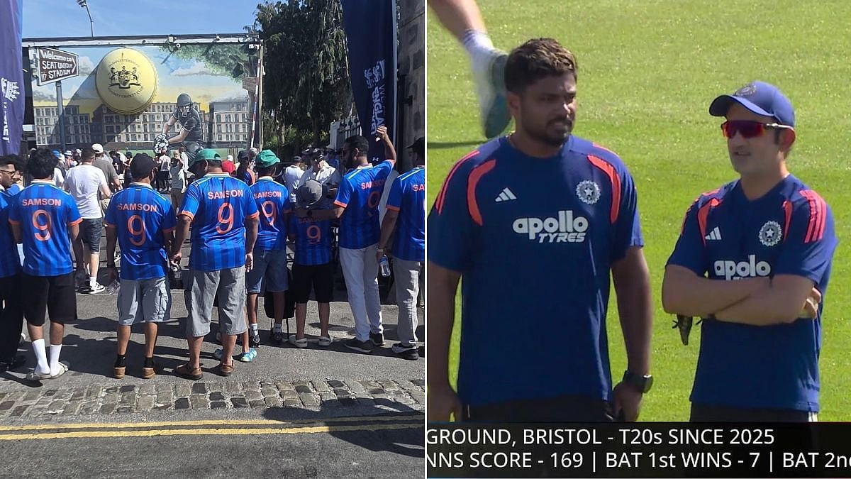 'Samson 9' Jerseys Take Over Bristol Despite Sanju Missing IND Vs ENG 4th T20I