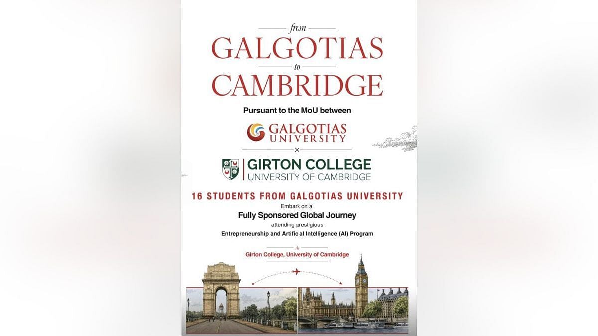 From Galgotias To Cambridge: 16 Galgotians Selected For Prestigious AI And Entrepreneurship Summer Programme At Girton College, University Of Cambridge