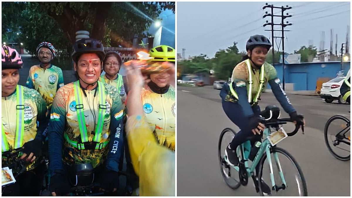 Jalgaon: 75 Cyclists, Including Mayor Deepmala Kale, Set Off For Pandharpur Wari