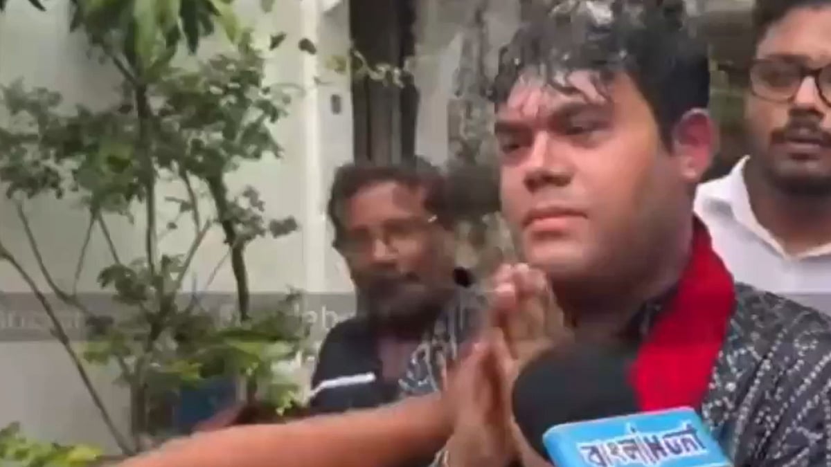 TMC Spokesperson Nilanjan Das Assaulted By Mob, Collar Grabbed In Viral Video