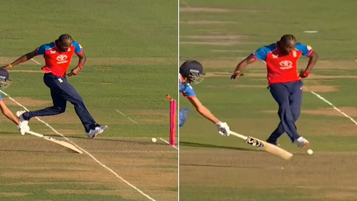 VIDEO: FIFA World Cup Fever Grips Jofra Archer, England Pacer Runs Out Axar Patel With Perfect Football Kick