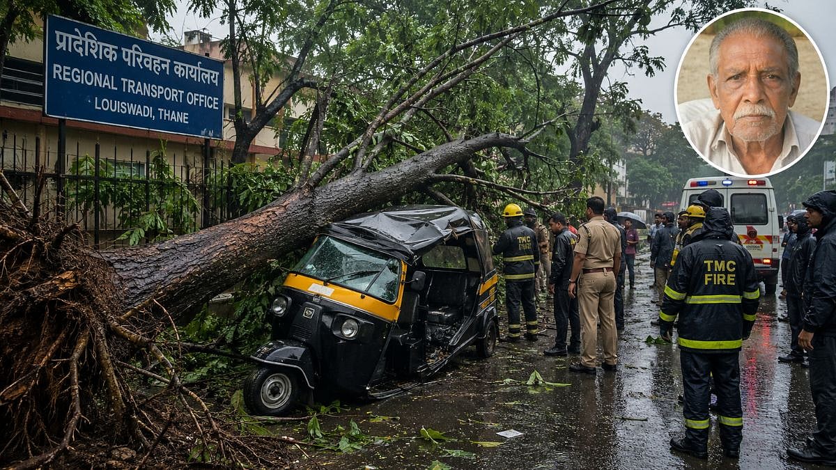 Thane Tragedy: Elderly Plumber Succumbs To Injuries After Louiswadi Tree Collapse, Safety Concerns Grow Amid Monsoon