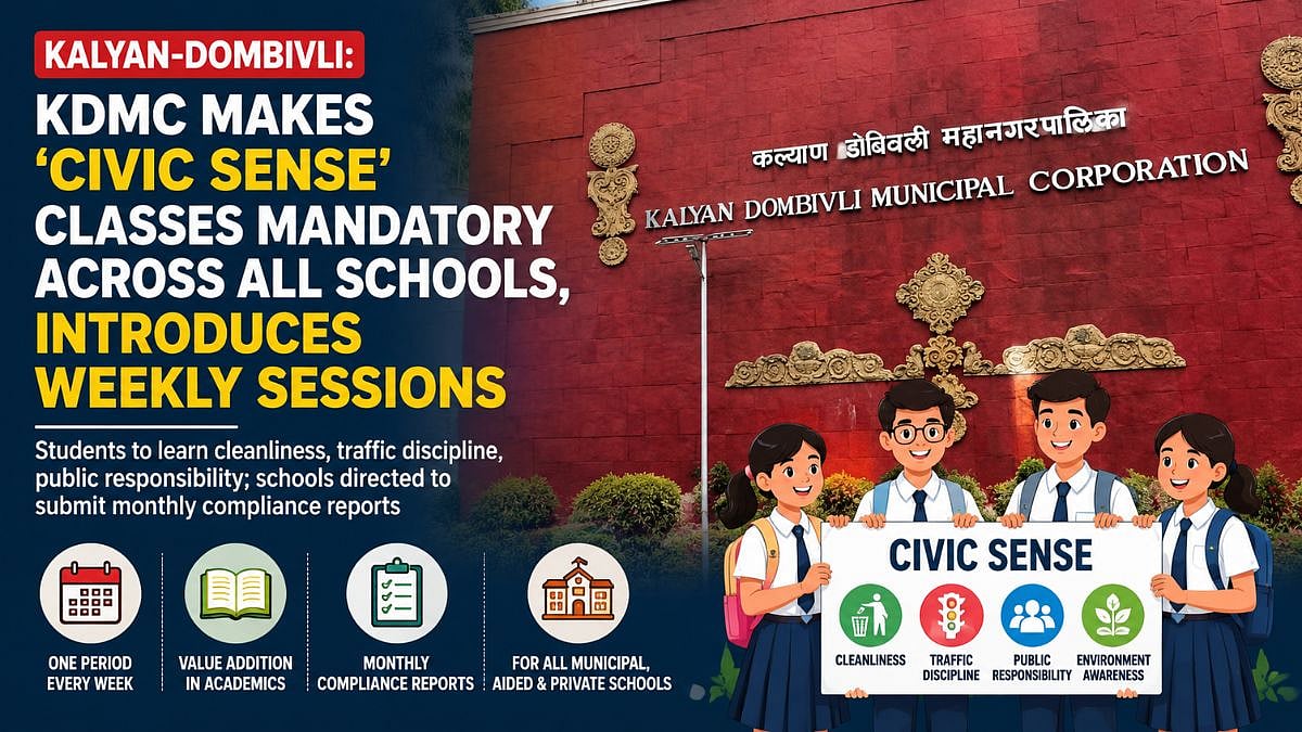Kalyan-Dombivli: KDMC Makes 'Civic Sense' Classes Mandatory Across All Schools, Introduces Weekly Sessions