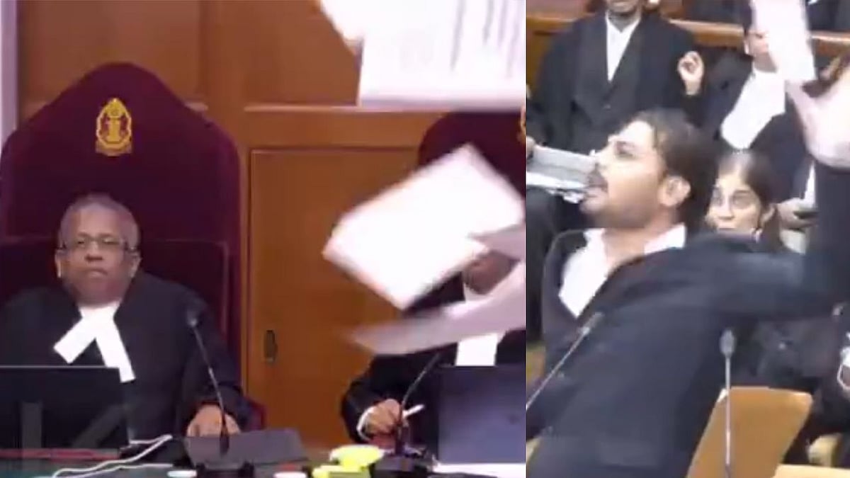 'Mr. Judicial Servant, I Order You...': Dramatic Scenes Unfold Inside SC As Litigant Throws Papers, Hurls Abuses At CJI | VIDEO