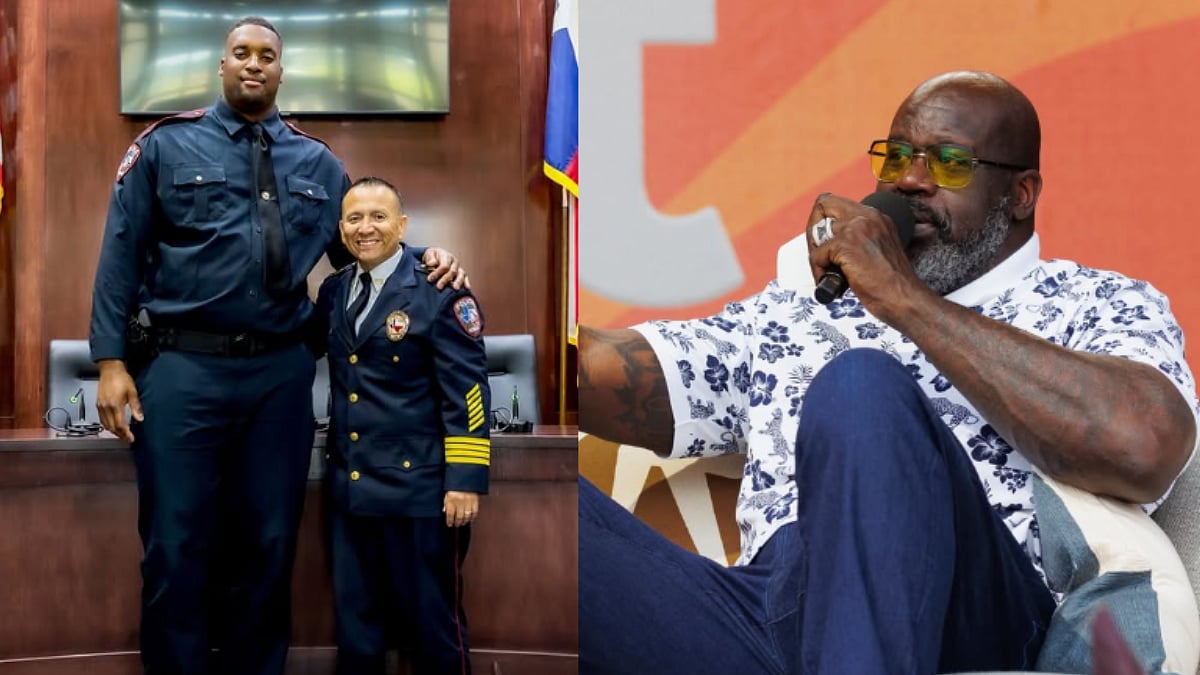 7-Foot-3 Former Basketball Player Sworn In As Police Officer After Shaq's Life-Changing Support