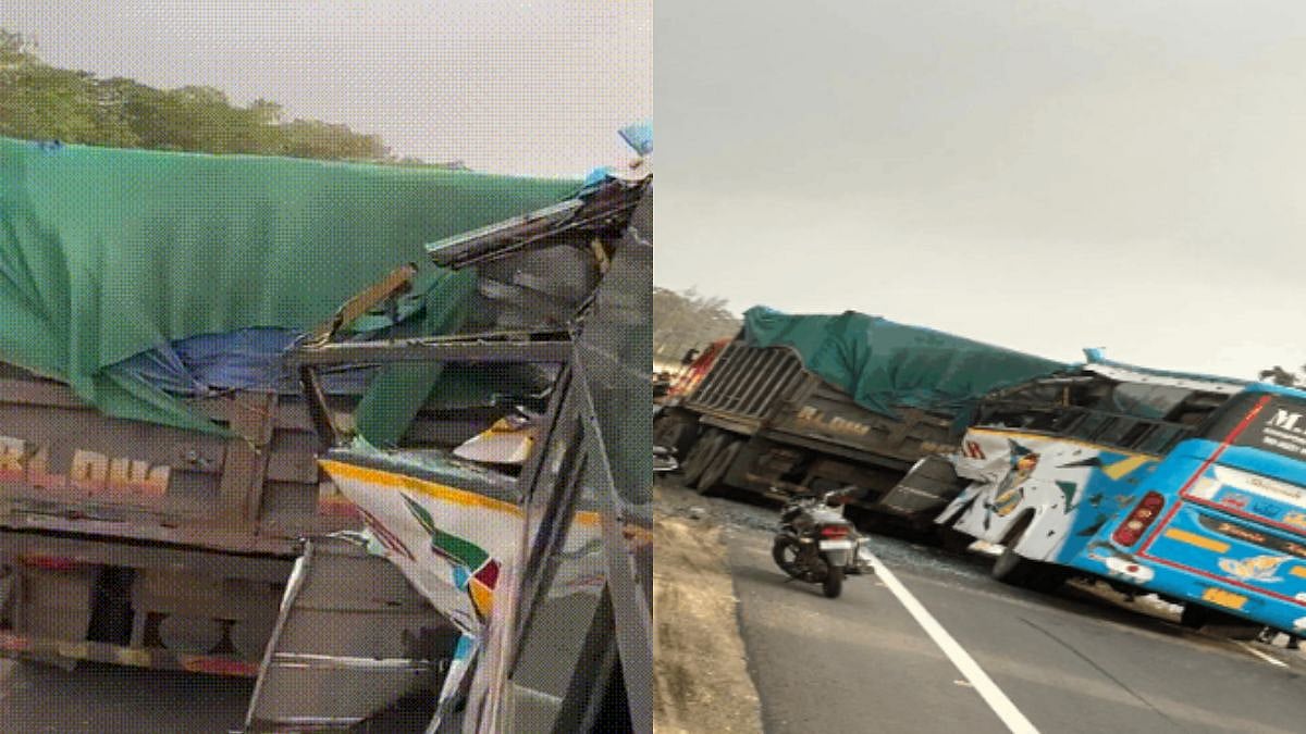 Video: L&T Staff Bus Rams Parked Truck Near ONGC In Surat, 29 Employees Injured