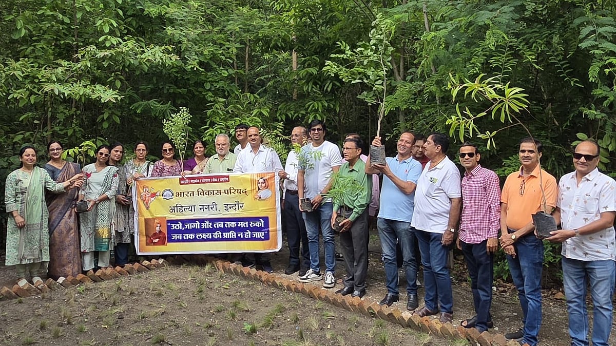 Bharat Vikas Parishad Organises Plantation Drive To Revive SGSITS Miyawaki Forest