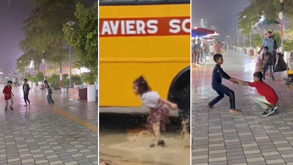 Playful Puddles, Carefree Rain Dance— Children Enjoying Rains Give Nostalgic Trip To Adults; Adorable Videos From Bhopal, Indore Win Hearts