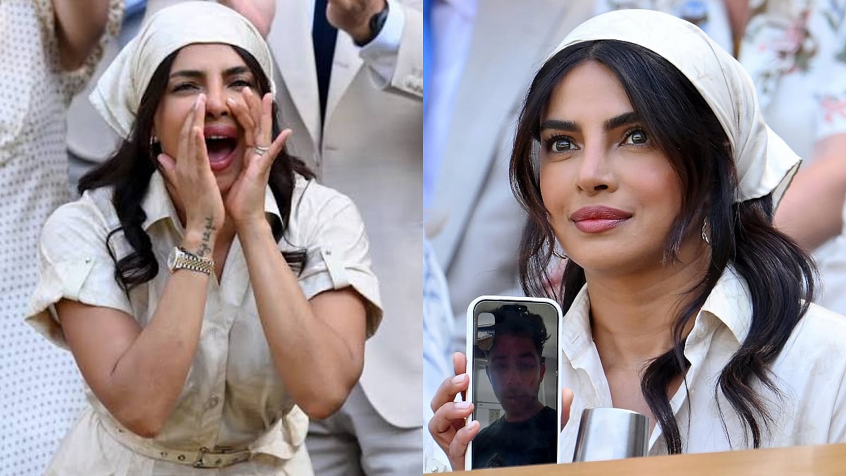 Priyanka Chopra Brings Hubby Nick Jonas To Wimbledon Via FaceTime; Serves Cottage-Core Chic In Elegant Summer Dress & Bandana