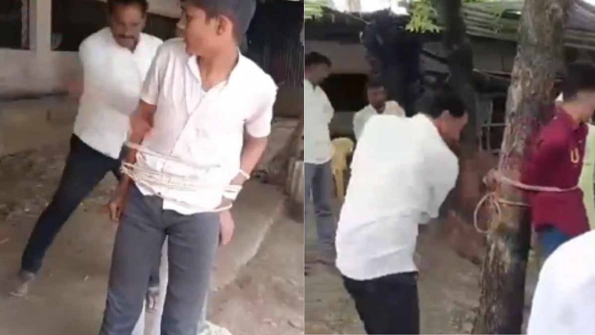 Maharashtra: 3 Minors Tied To Pole, Assaulted By Villagers In Latur Over Alleged Wire Theft; Police Register Two Cases - VIDEO