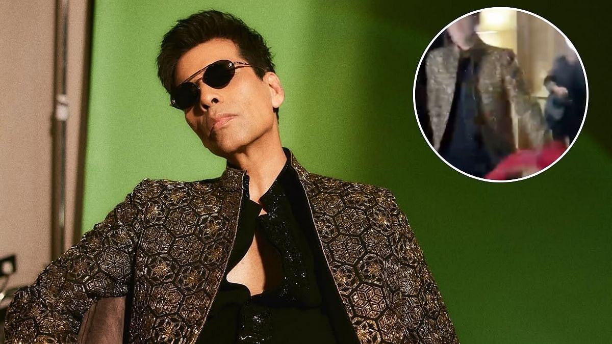 Karan Johar Recreates Salman Khan's Iconic 'Jeene Ke Hain Chaar Din' Towel Step At Akansha Ranjan & Sharan Sharma's Pre-Wedding Party