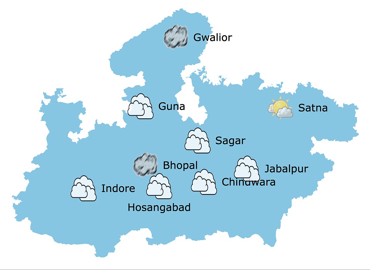 Weather in Madhya Pradesh at 10:10 am