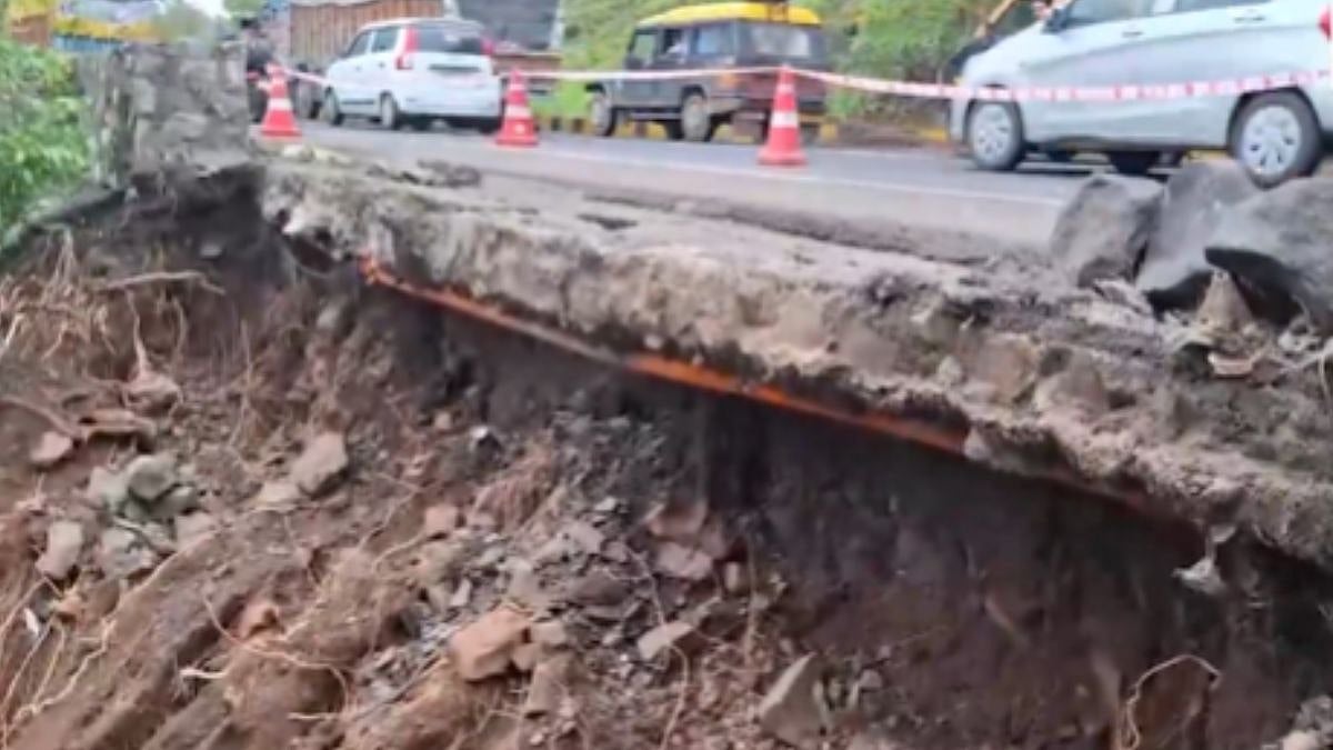 Maharashtra: Retaining Wall Collapses On Old Kasara Ghat Stretch, Disrupts Vehicular Movement On Mumbai–Nashik Highway