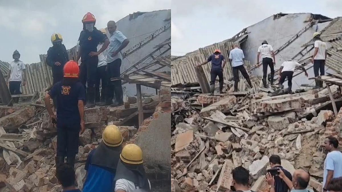 Bhiwandi Powerloom Factory Shed Collapses During Lunch Break, Major Tragedy Averted; 2 Injured