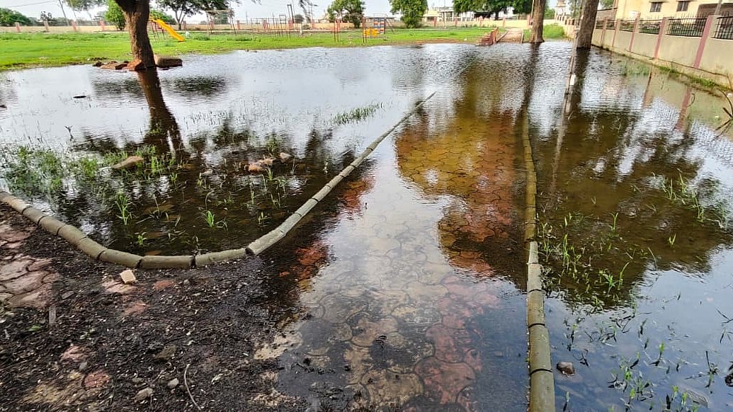 First Rain Exposes Flaws In ₹28 Lakh Amrut-2 Garden Project At Alot