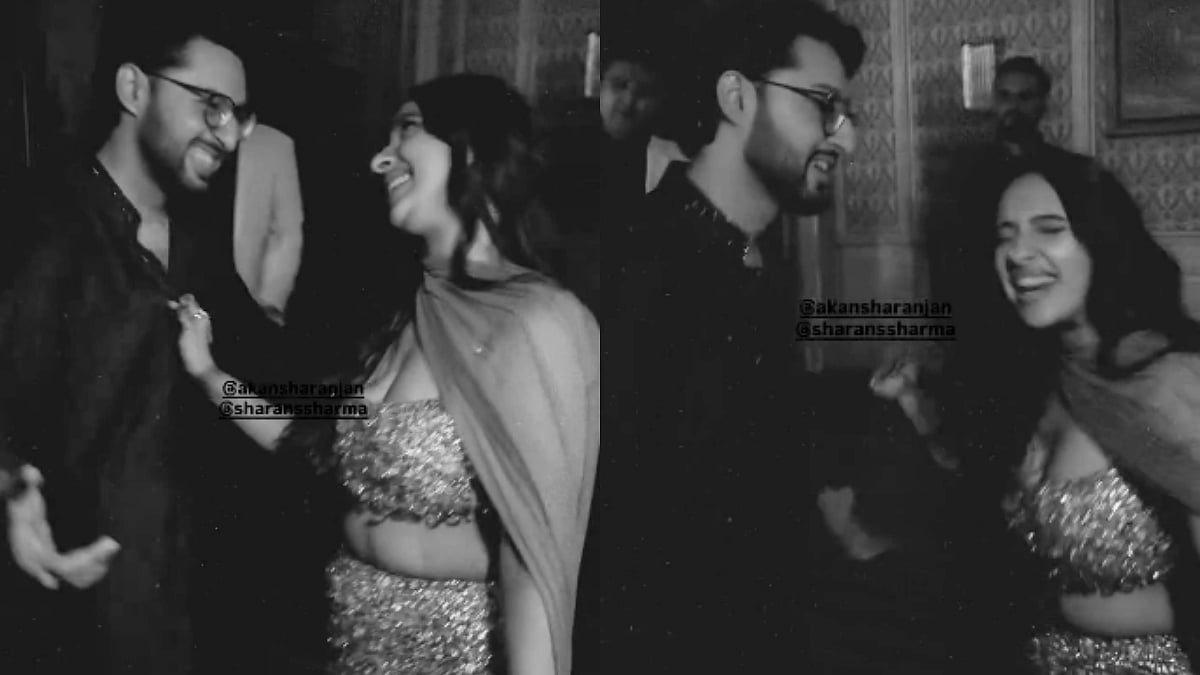 Inside Viral VIDEO: Akansha Ranjan & Sharan Sharma's Chemistry Shines As They Dance To Agar Tum Saath Ho At Cocktail Party Ahead Of Wedding