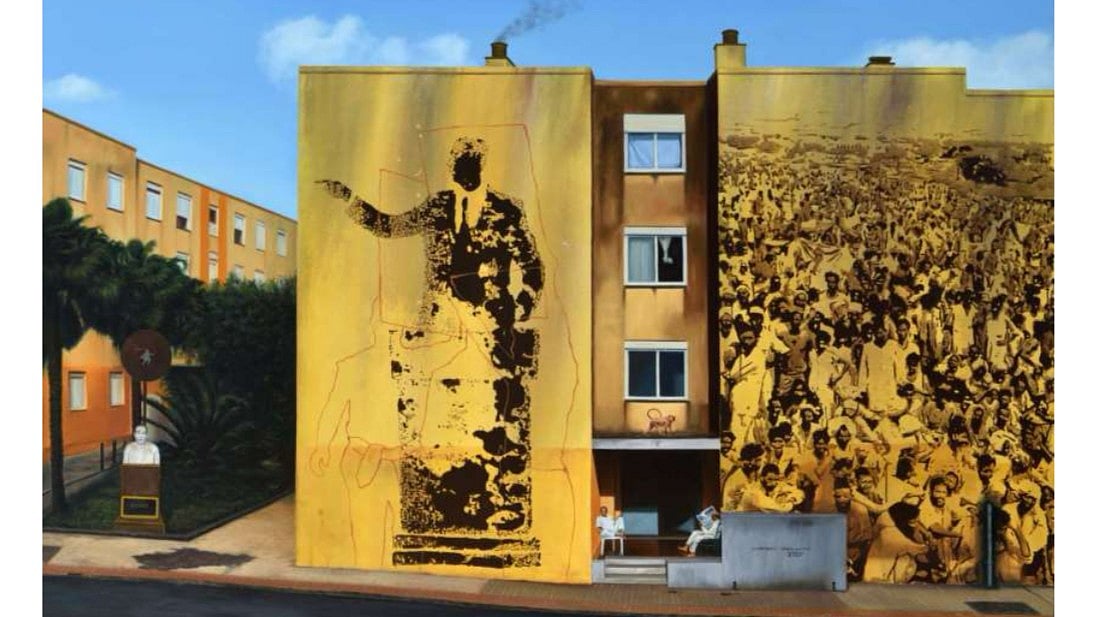 Subhakar Tadi’s Ongoing Solo Exhibition Titled 'Writings On The Wall' Captures The Pulse Of The City