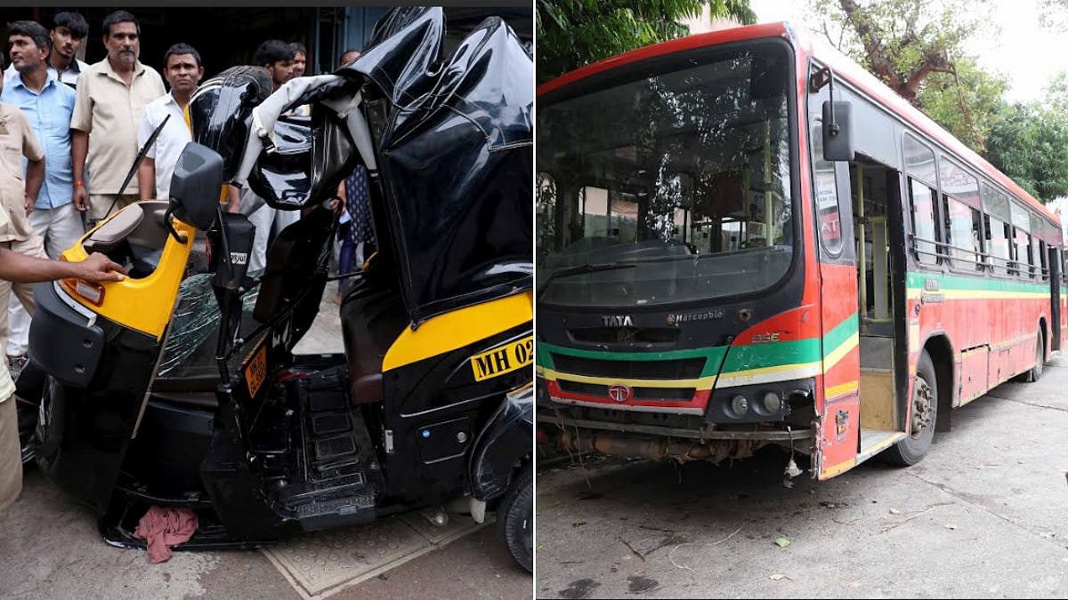 Another Wet-Lease BEST Bus Mishap: At Least 8 Injured After Bus Crashes Into 14 Vehicles In Andheri | Video