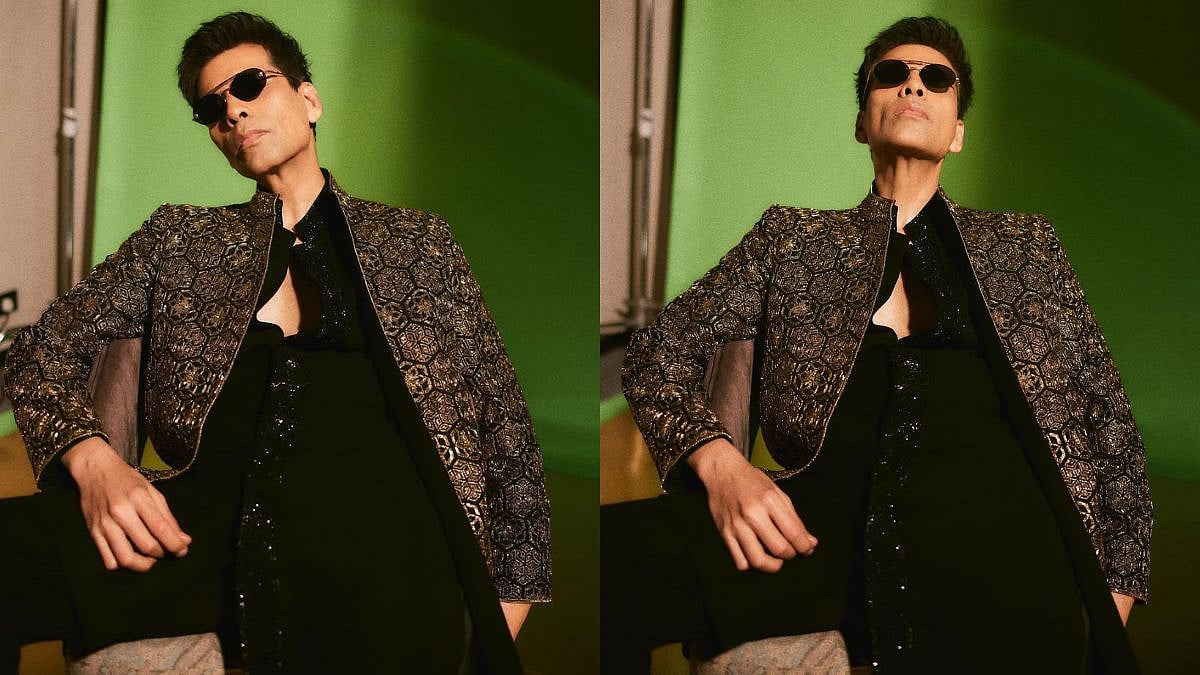 Karan Johar Is Shaadi-Ready For Akansha Ranjan's Pre-Wedding Party In Regal Manish Malhotra Ensemble