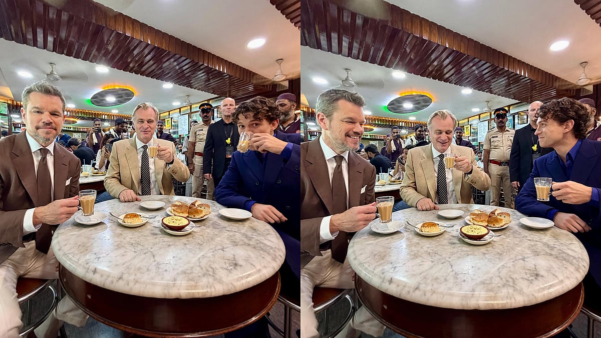 Tom Holland, Christopher Nolan & Matt Damon Enjoy Mumbai-Style Chai And Bun Maska At Colaba's Iconic Olympia Cafe