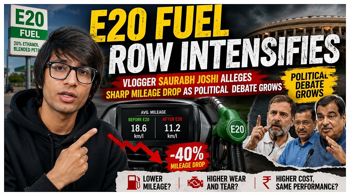 E20 Fuel Row Intensifies, Vlogger Saurabh Joshi Alleges Sharp Mileage Drop As Political Debate Grows