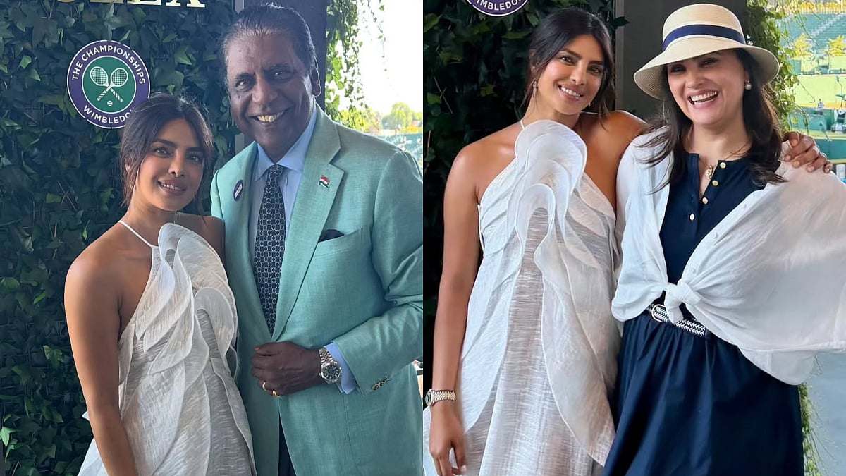 Priyanka Chopra Takes In-Laws To Wimbledon Finals; Poses Alongside Lara Dutta In Chic White Summery Dress