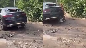 Speeding Mercedes hits two outside Chandigarh nightclub; driver flees