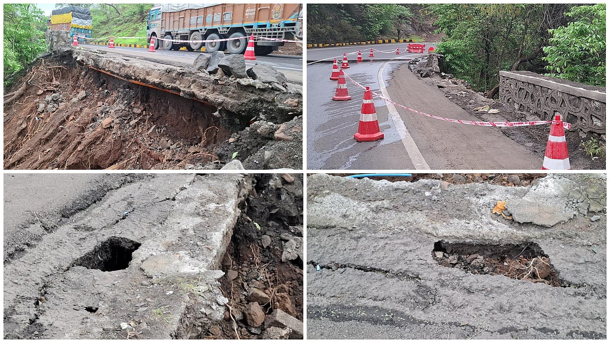 Nashik: Retaining Wall Collapses In Kasara Ghat, Damaged Road Raises Safety Concerns