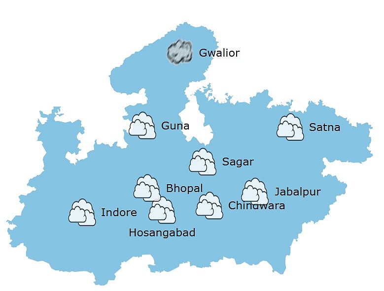 Weather in Madhya Pradesh at 10:30 am 